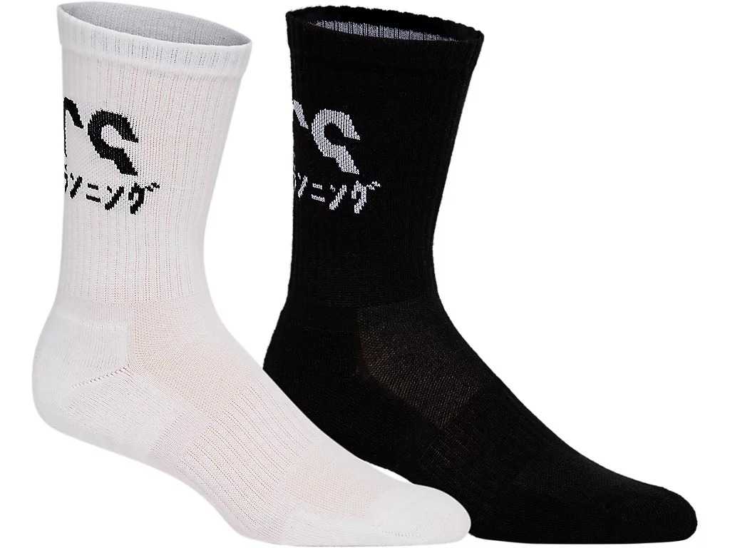 фото Носки унисекс asics 2ppk katakana socks черные 35-38 ru