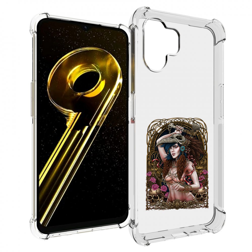 

Чехол бампер MyPads красивая девушка рисунок для Realme 10 5G пр..., Прозрачный, Tocco