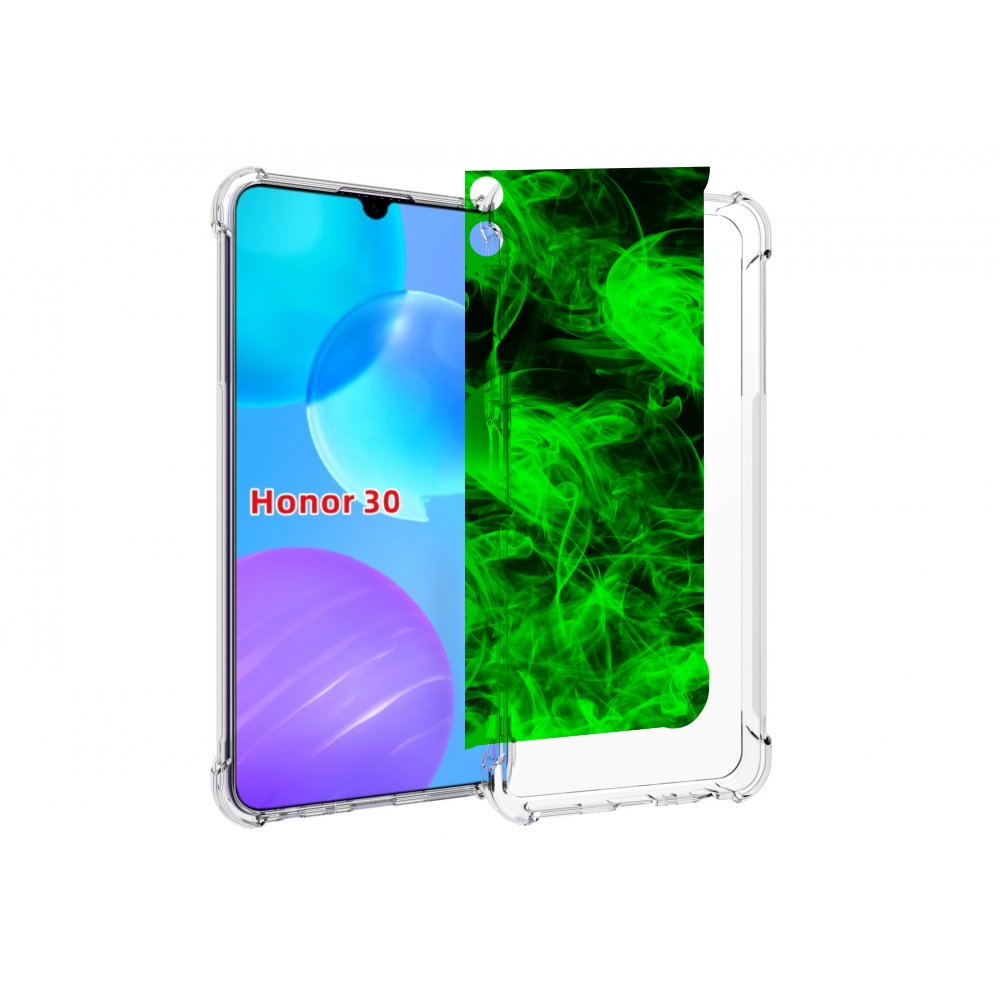 

Чехол MyPads зеленый-дымок для Huawei Honor 30 Lite, Tocco