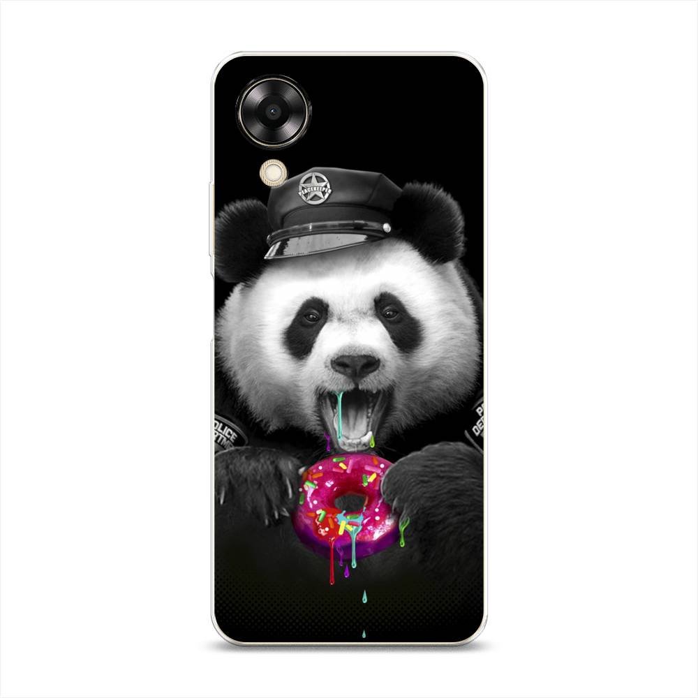 

Чехол Awog на Oppo A17K "Панда police", Черный;белый;розовый, 2512850-2