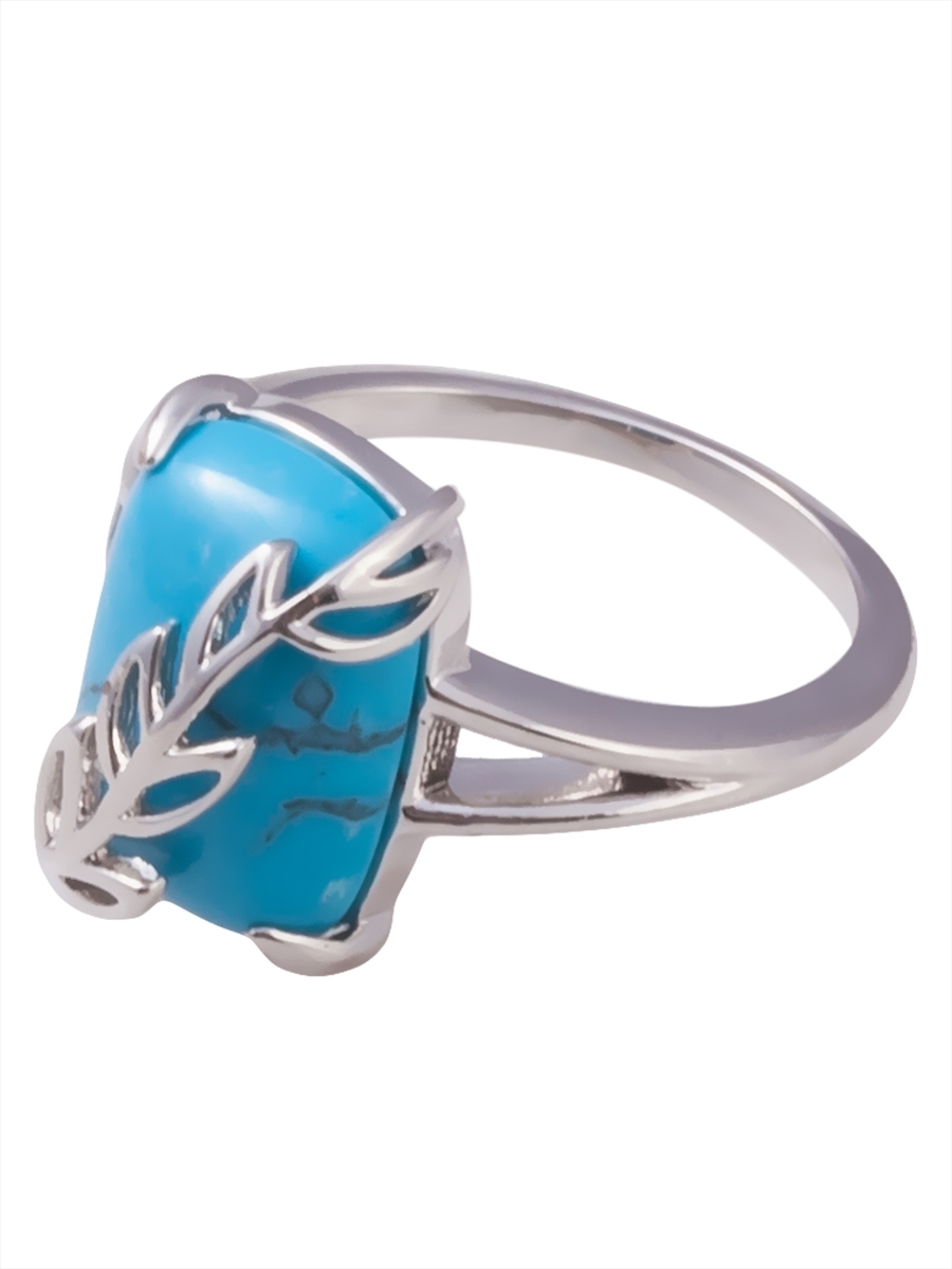 

Кольцо из бижутерного сплава р. 17 Lotus Jewelry RH3043R-12tq, бирюза, RH3043R-12tq