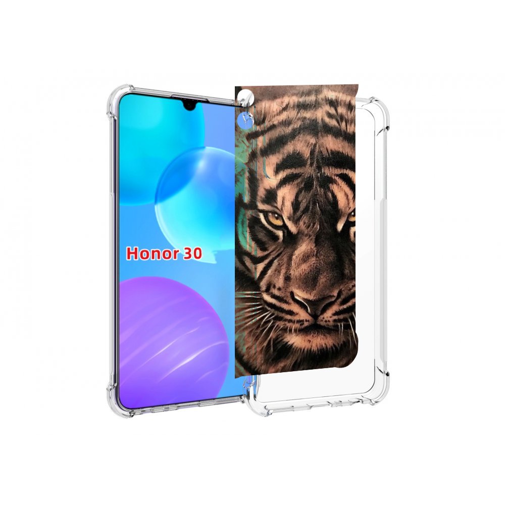 

Чехол MyPads злой-большой-тигр для Huawei Honor 30 Lite, Tocco
