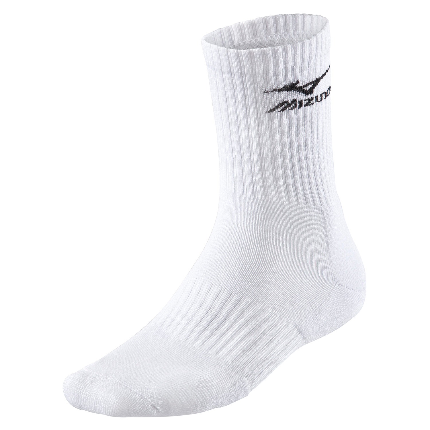 фото Носки унисекс mizuno training 3p socks белые 35-37 ru