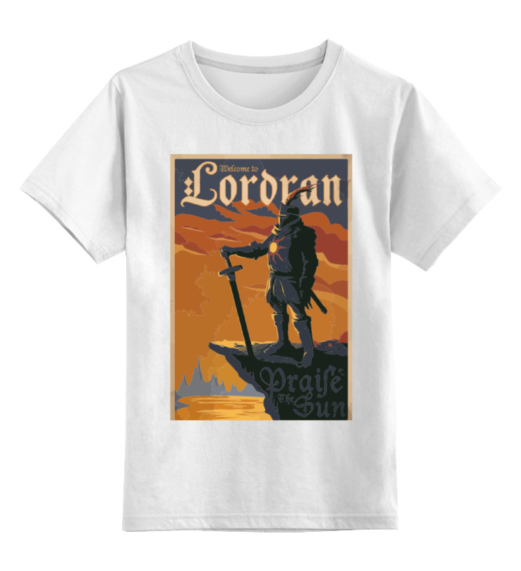 

Футболка детская Printio Lordran poster цв. белый р. 140, Lordran poster