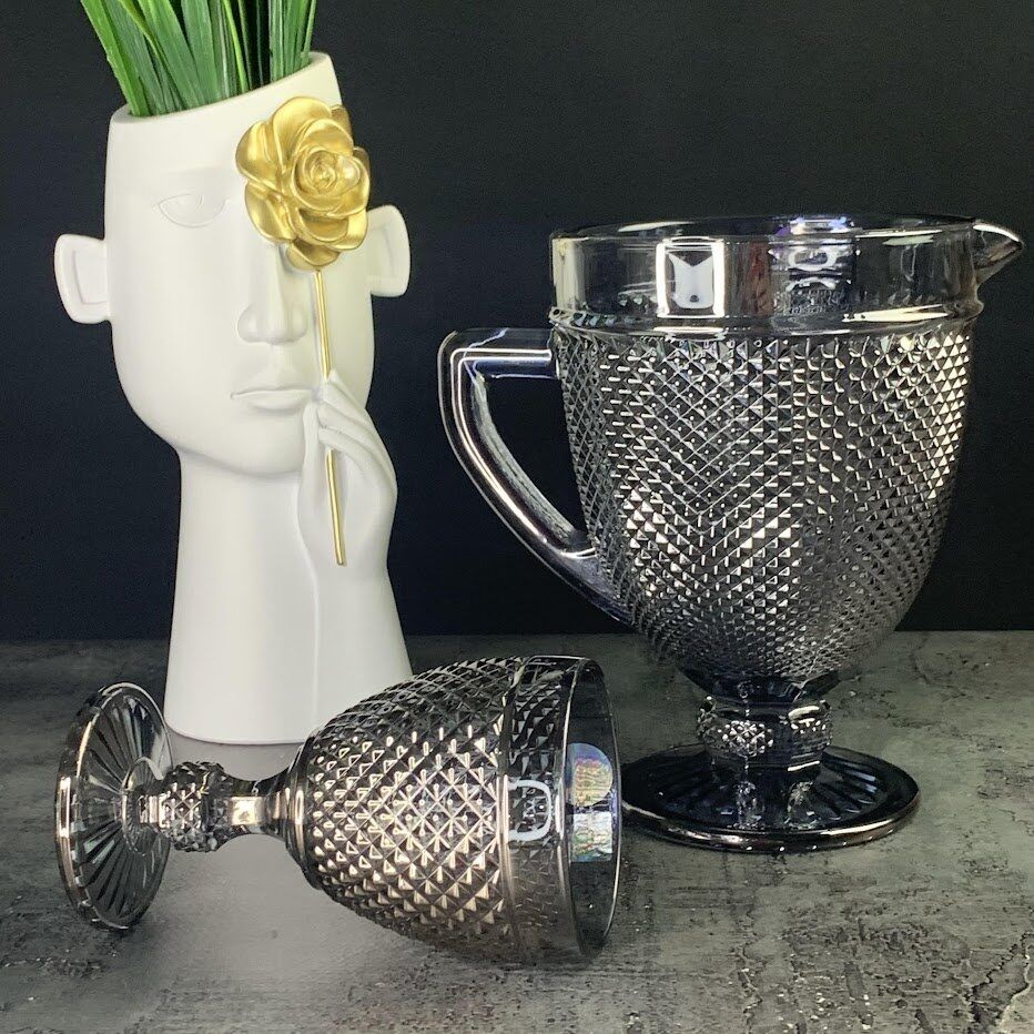 

Графин Lenardi 1000 мл, стекло, Серый