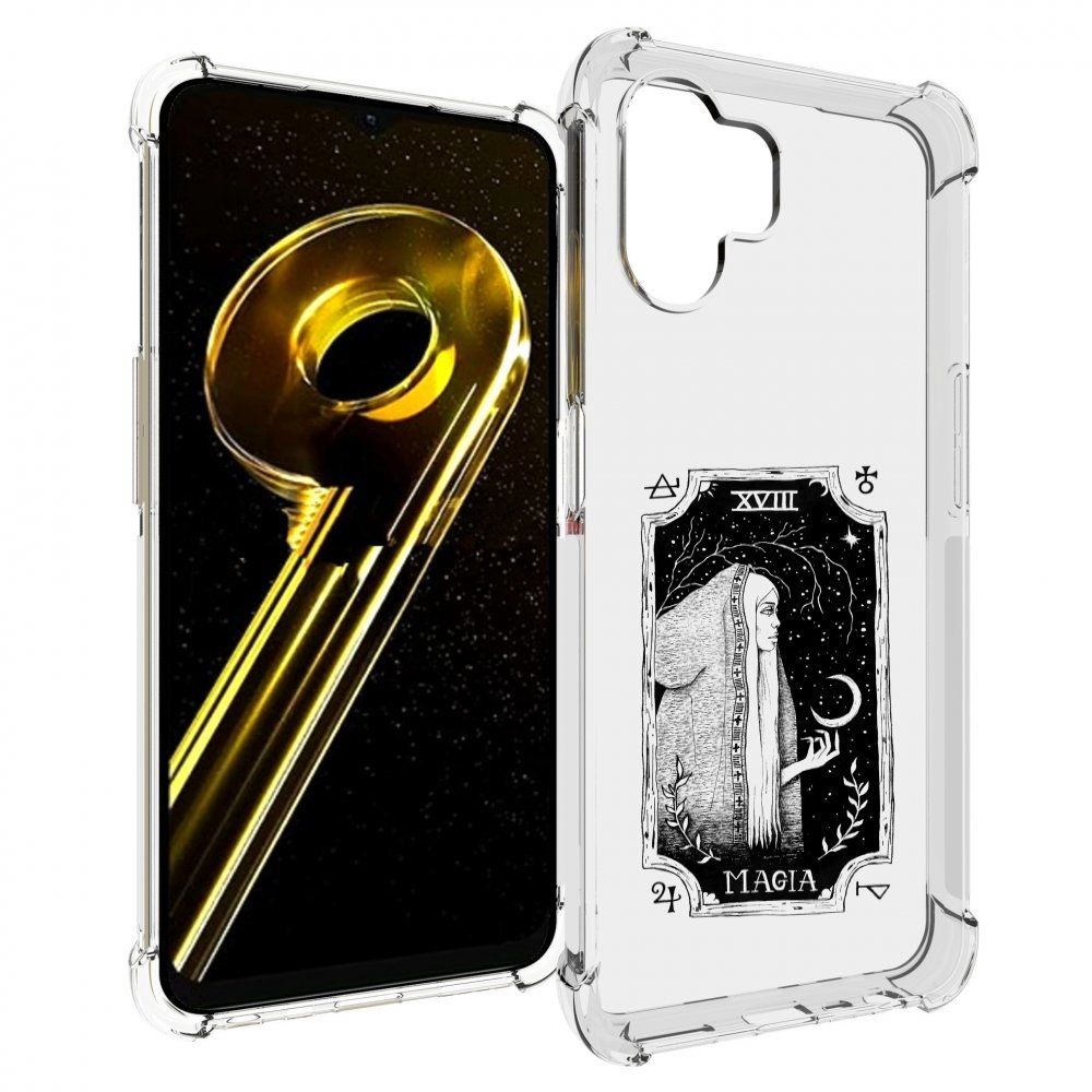 

Чехол бампер MyPads лунная магия для Realme 10 5G противоударный, Прозрачный, Tocco