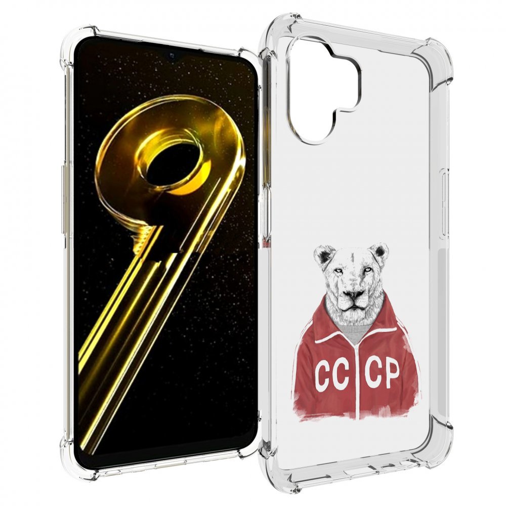 

Чехол бампер MyPads львица ссср для Realme 10 5G противоударный, Прозрачный, Tocco