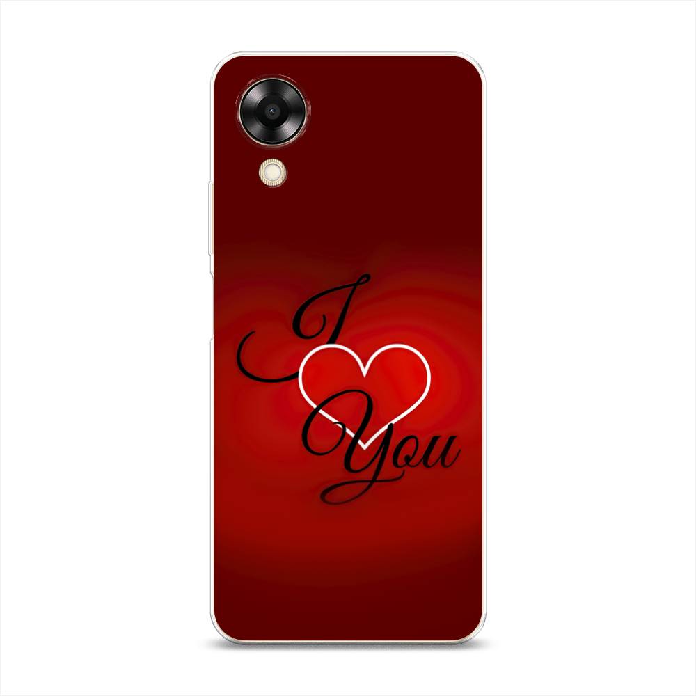 

Чехол Awog на Oppo A17K "I love you 3", Красный;черный, 2512850-6