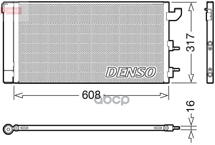 

Радиатор кондиционера DENSO dcn09144