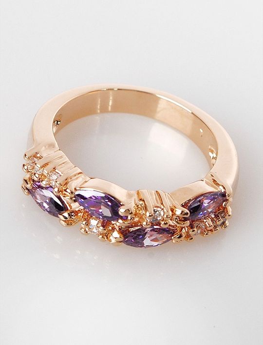 

Кольцо из бижутерного сплава р. 20 Lotus Jewelry 43R-32am, аметист/циркон, 43R-32am