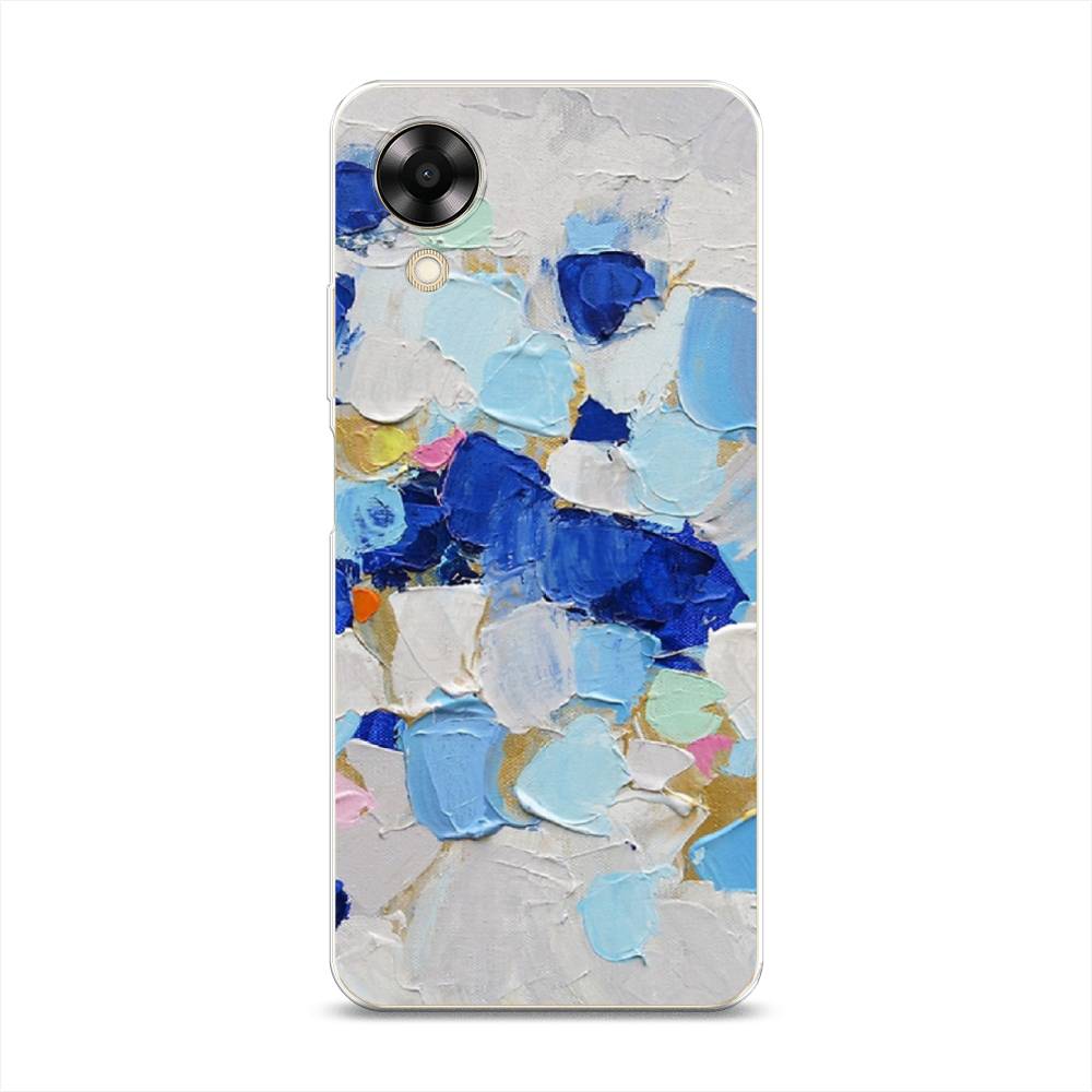 

Чехол Awog на Oppo A17K "Холст сине-белый", Синий, 2512850-10