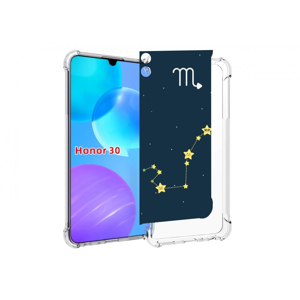 

Чехол MyPads знак зодиака скорпион 1 для Huawei Honor 30 Lite, Tocco