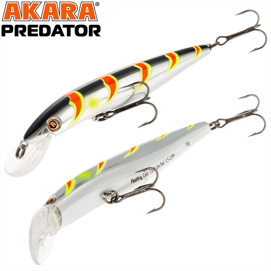 

Воблер Akara Predator 125F 21гр 3/4 oz 5,0 in A106, Разноцветный, Predator