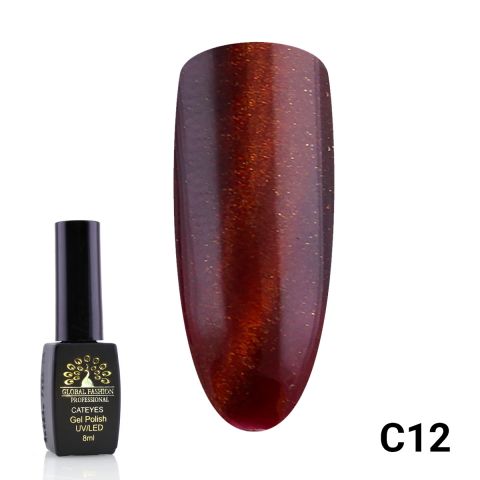 

Гель-лак Global Fashion кошачий глаз 12