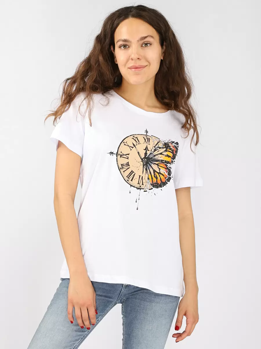 

Футболка женская A passion play 221TR(SZ-0017)-0301 белая XL, SQ68972