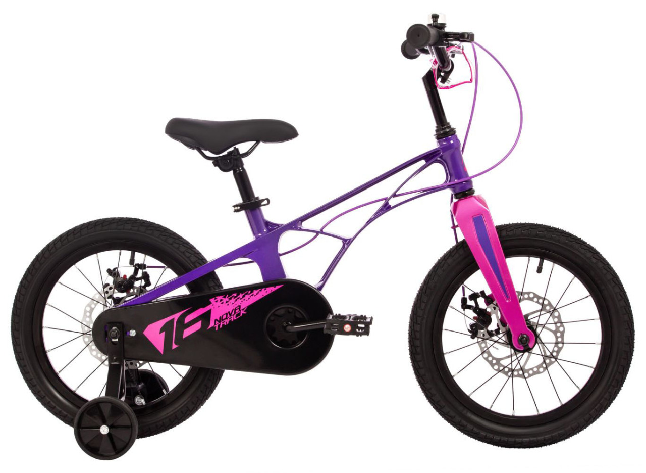 

Novatrack Детский велосипед Novatrack Blast 16" (2024), фиолетовый, Blast 16"