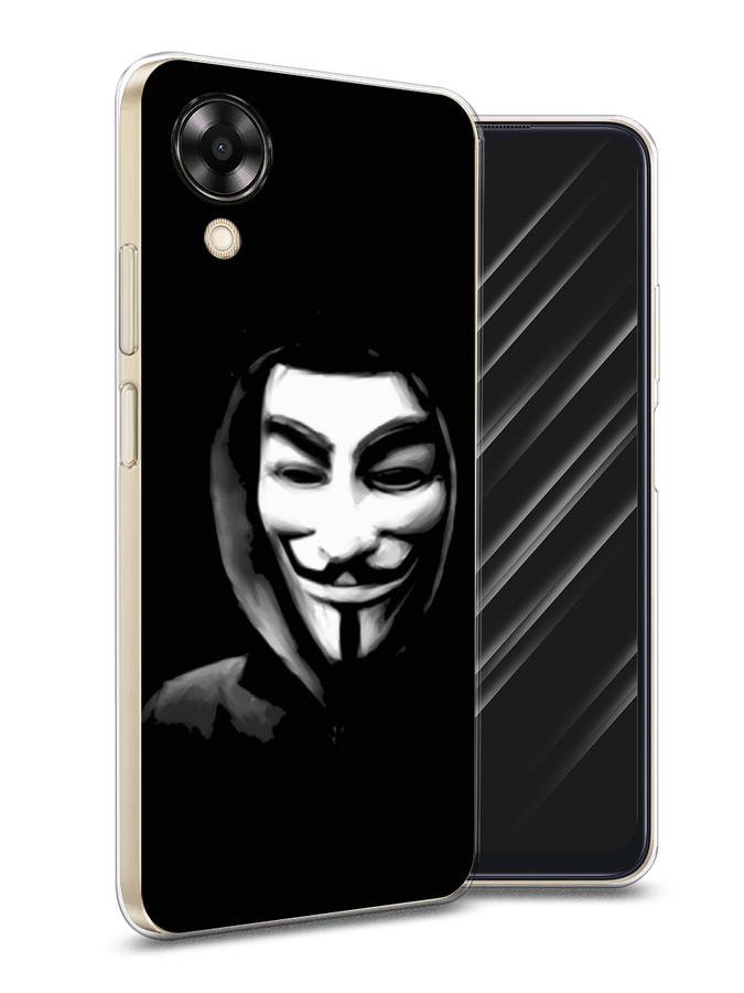 

Чехол Awog на Oppo A17K "Анонимус", Черный;серый;белый, 2512850-5