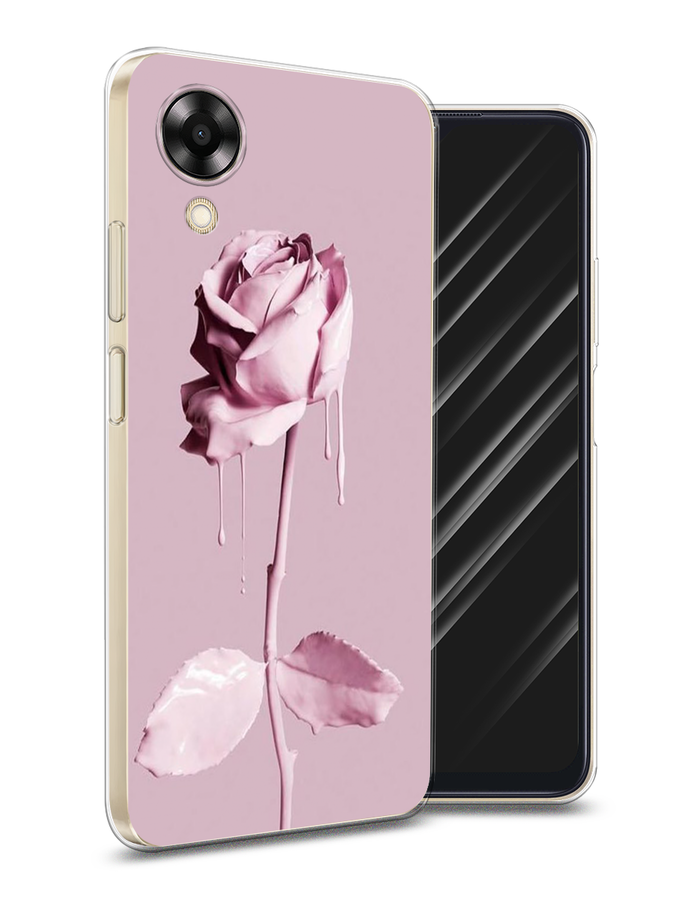 

Чехол Awog на Oppo A17K "Роза в краске", Белый;розовый, 2512850-8