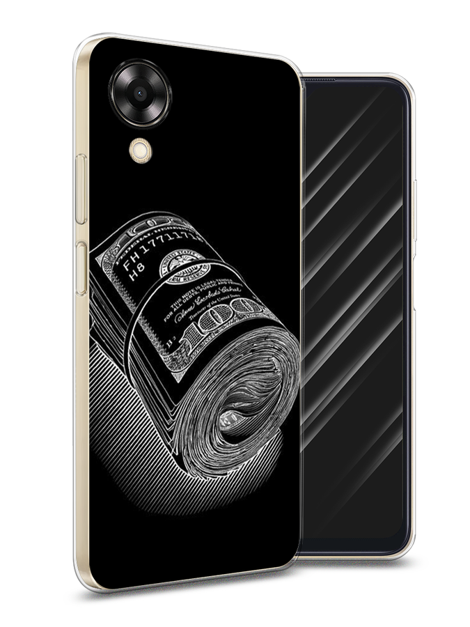 

Чехол Awog на Oppo A17K "Кубышка денег", Черный;серебристый, 2512850-5
