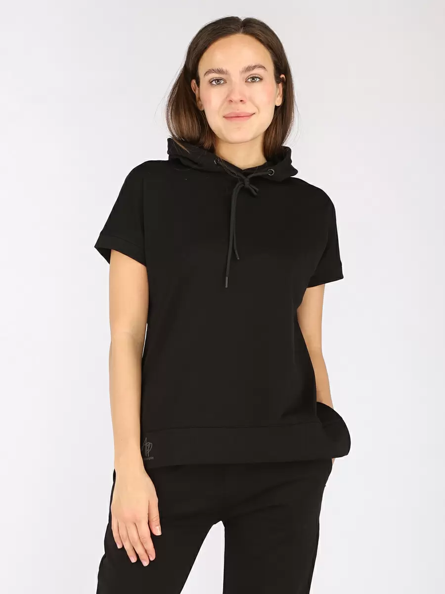 

Толстовка женская A passion play 221TR(SZ-0047)-0201 черная M, SQ69049
