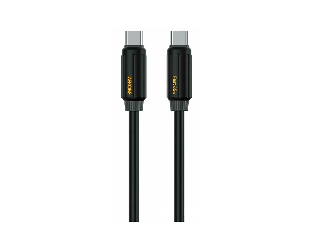 Кабель USB Type-C-USB Type-C WEKOME WDC-28 1м черный