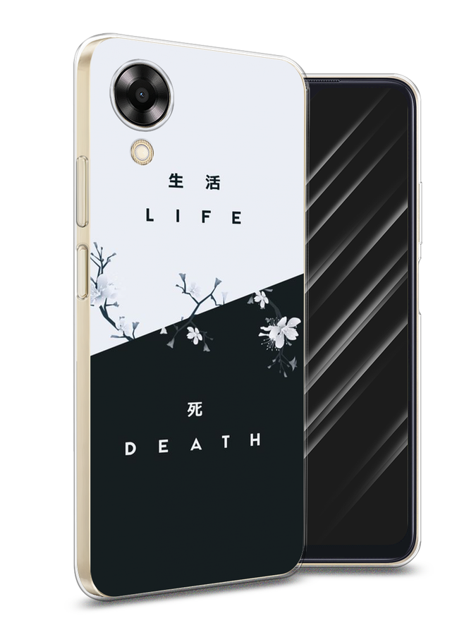 

Чехол Awog на Oppo A17K "Life and death", Черный;серый, 2512850-7
