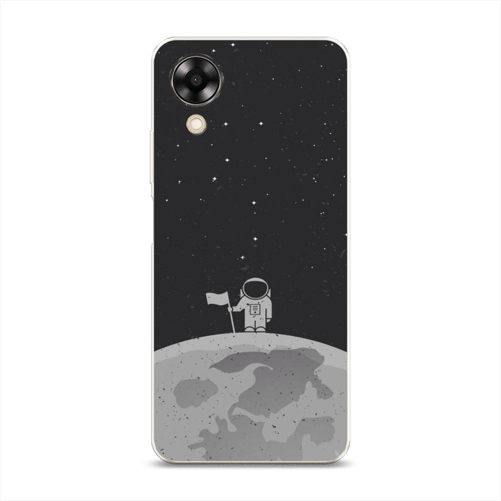 

Чехол Awog на Oppo A17K "Первый на Луне", Черный, 2512850-4