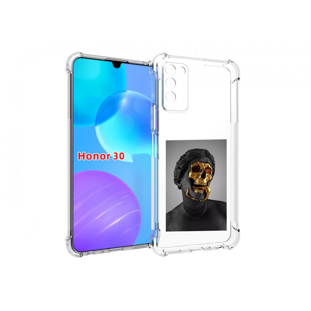 

Чехол MyPads золотой череп в статуе для Huawei Honor 30 Lite, Tocco