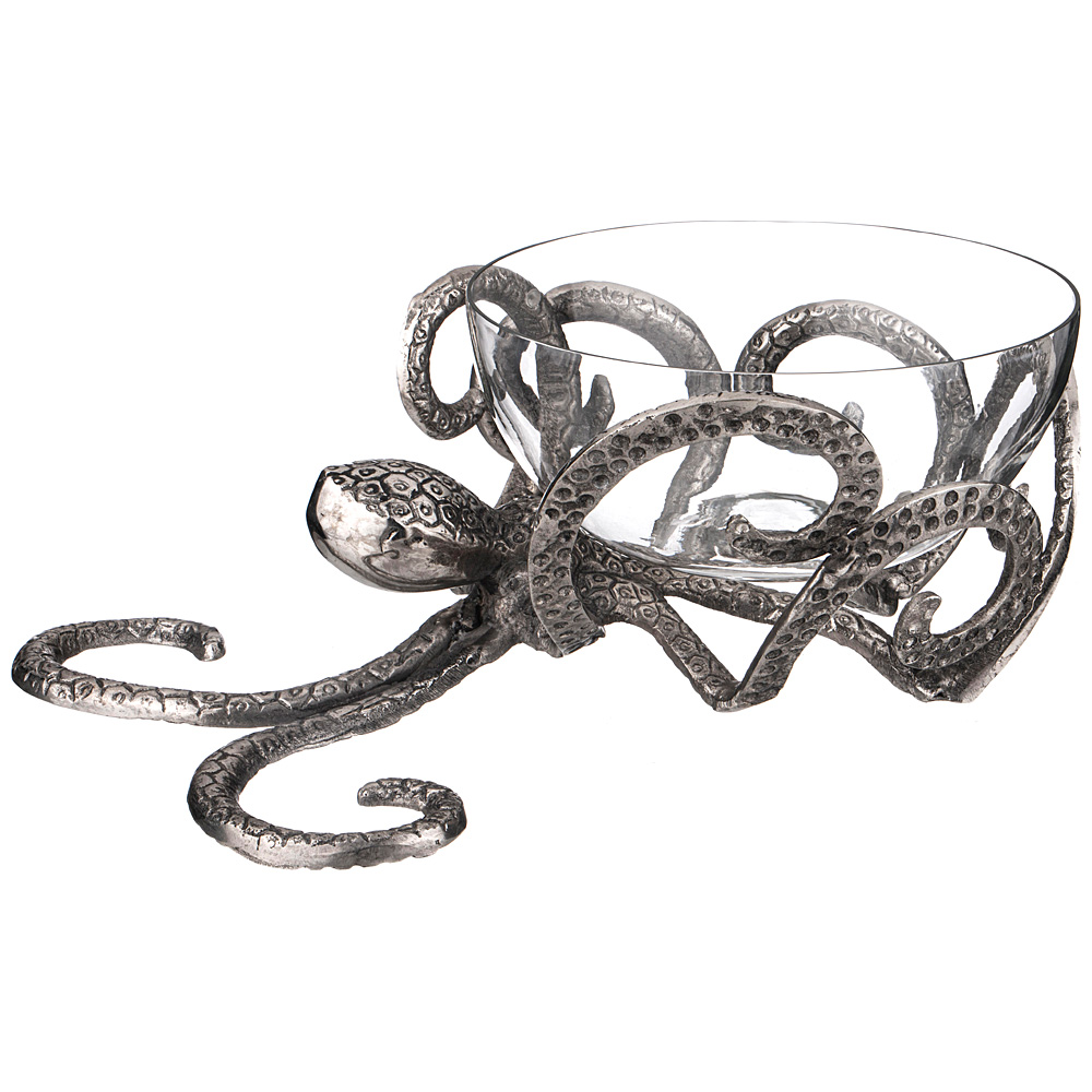 

Набор конфетниц Lefard Dal Mare Осьминог 34х20х15см 6 шт металл 6 шт стекло 725-030_