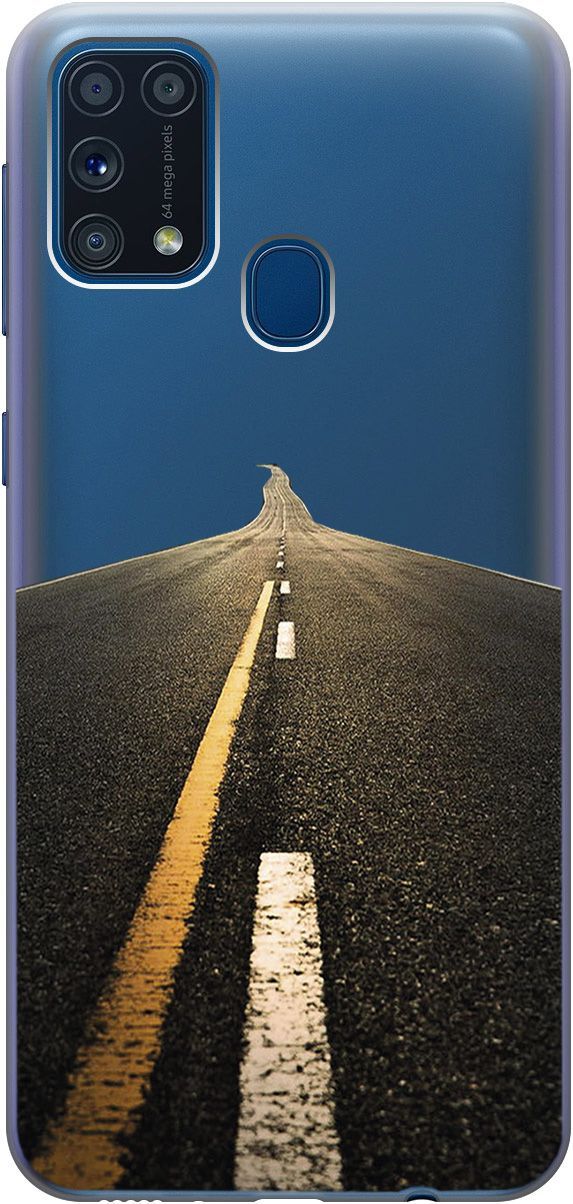 

Силиконовый чехол на Samsung Galaxy M31 с 3D принтом "Road" прозрачный, Прозрачный;коричневый, 5424