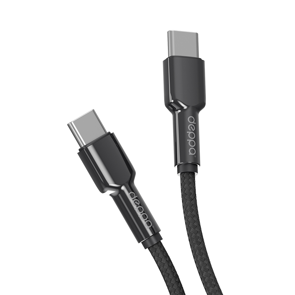 

Кабель USB Type-C-USB Type-C Deppa 72506 1 м черный, 72506