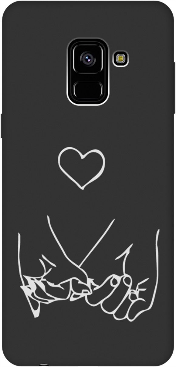 

Чехол на Samsung Galaxy A8 (2018) с принтом "Lovers Hands W" черный, Черный;белый, 8592
