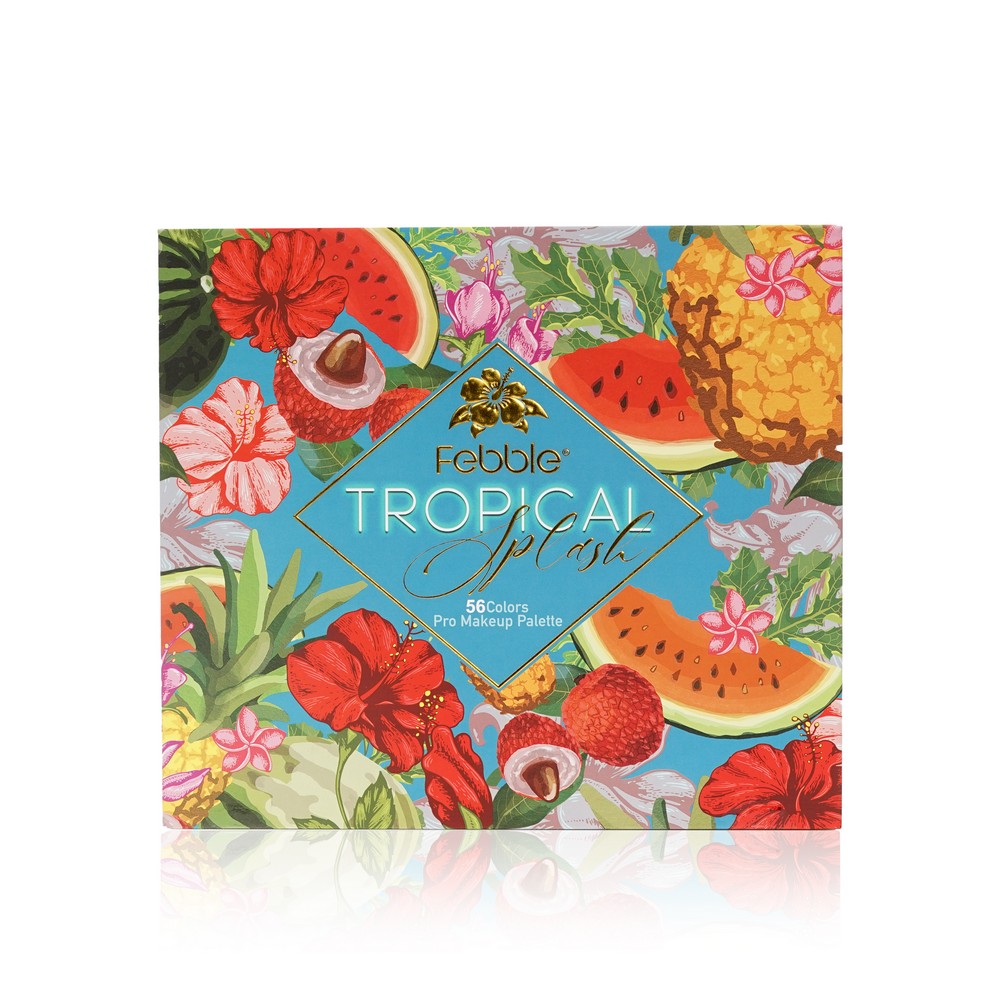 Палетка теней для век Febble Tropical 56 цветов