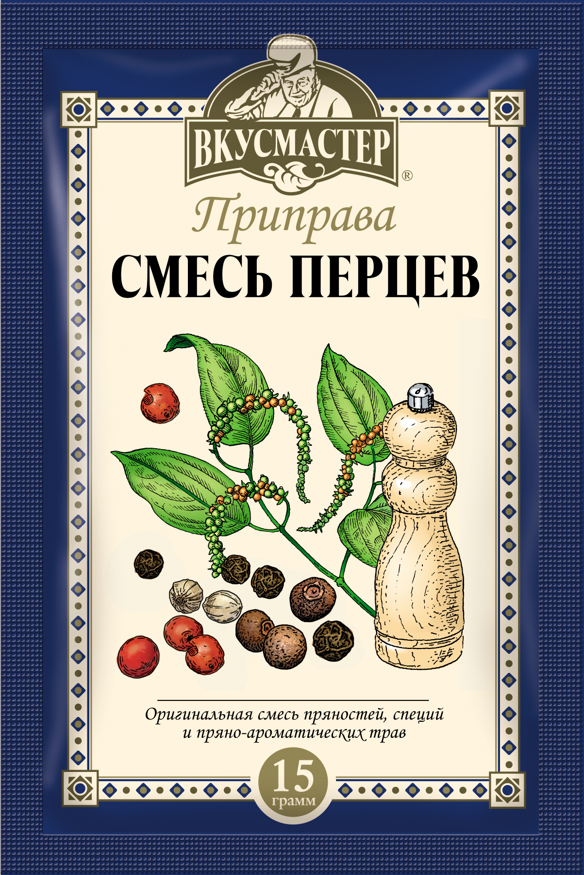 

Смесь перцев Вкусмастер 15 г