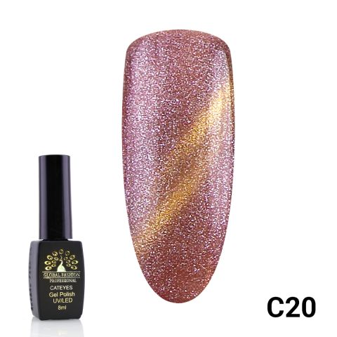 

Гель-лак Global Fashion кошачий глаз 20