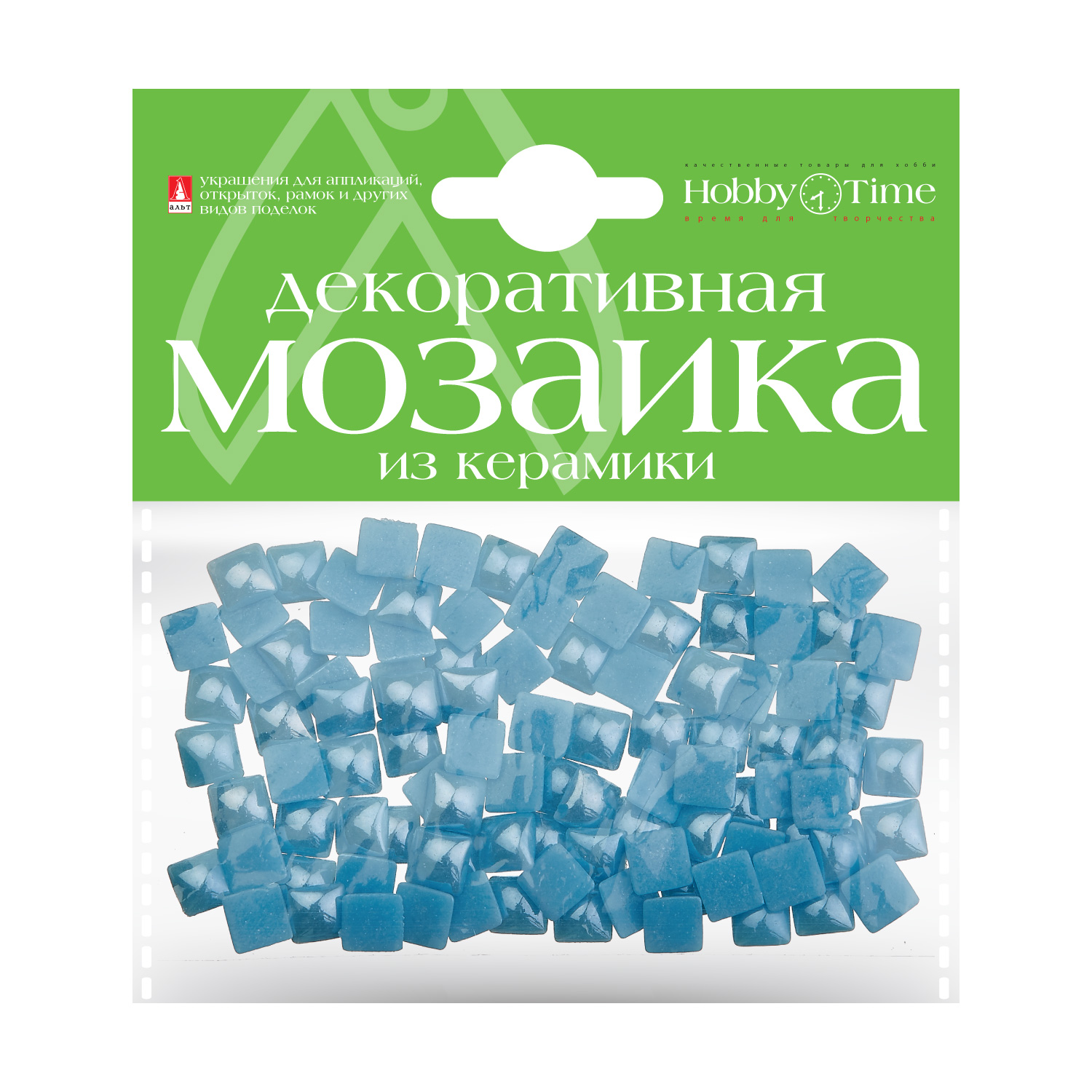 фото Мозаика декоративная из керамики 8х8 мм,100 шт., голубой hobbytime