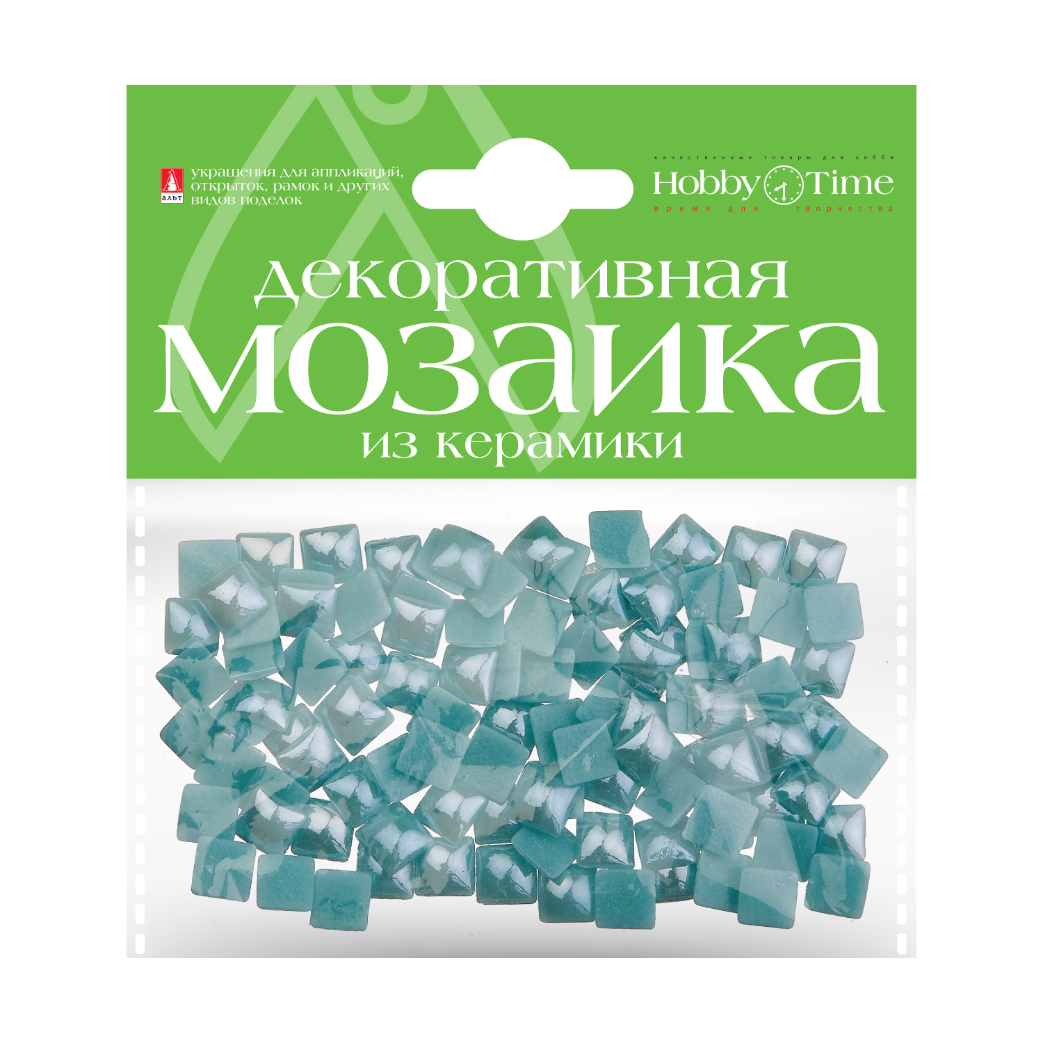 фото Мозаика декоративная из керамики 8х8 мм,100 шт.,морская волна hobbytime