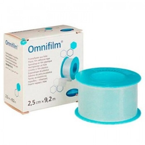 

Пластырь Hartmann Omnifilm нестерильный из прозрачной плёнки 2,5 см х 9,2 м, 1 шт