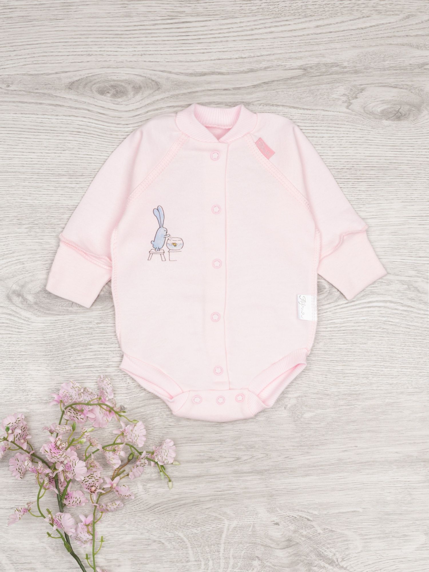 

Боди для девочек "Нежный возраст. Зайкины истории", размер: 62-68 см, цвет: розовый, 3017