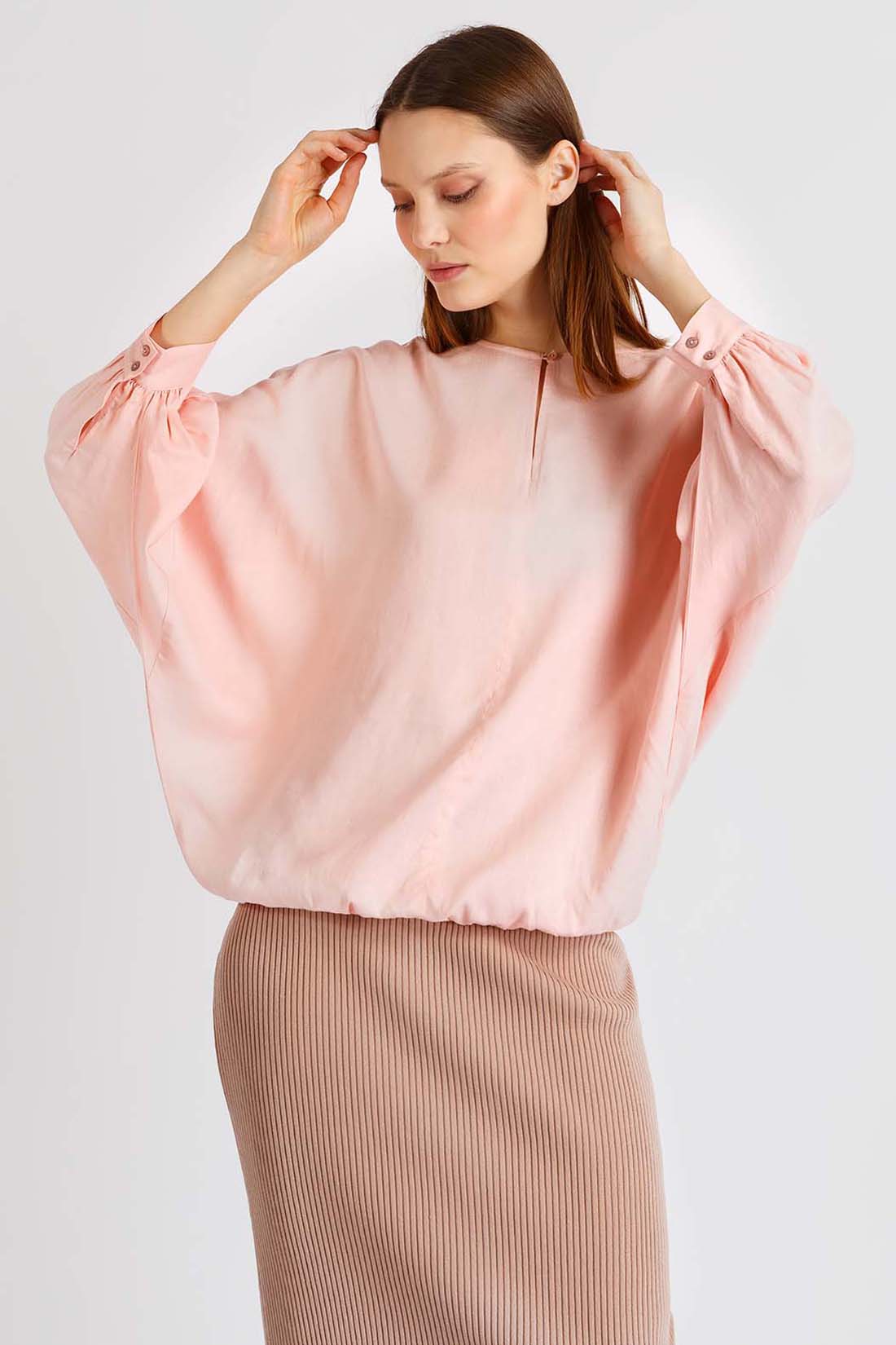 Блуза женская Baon B1722037 розовая XS