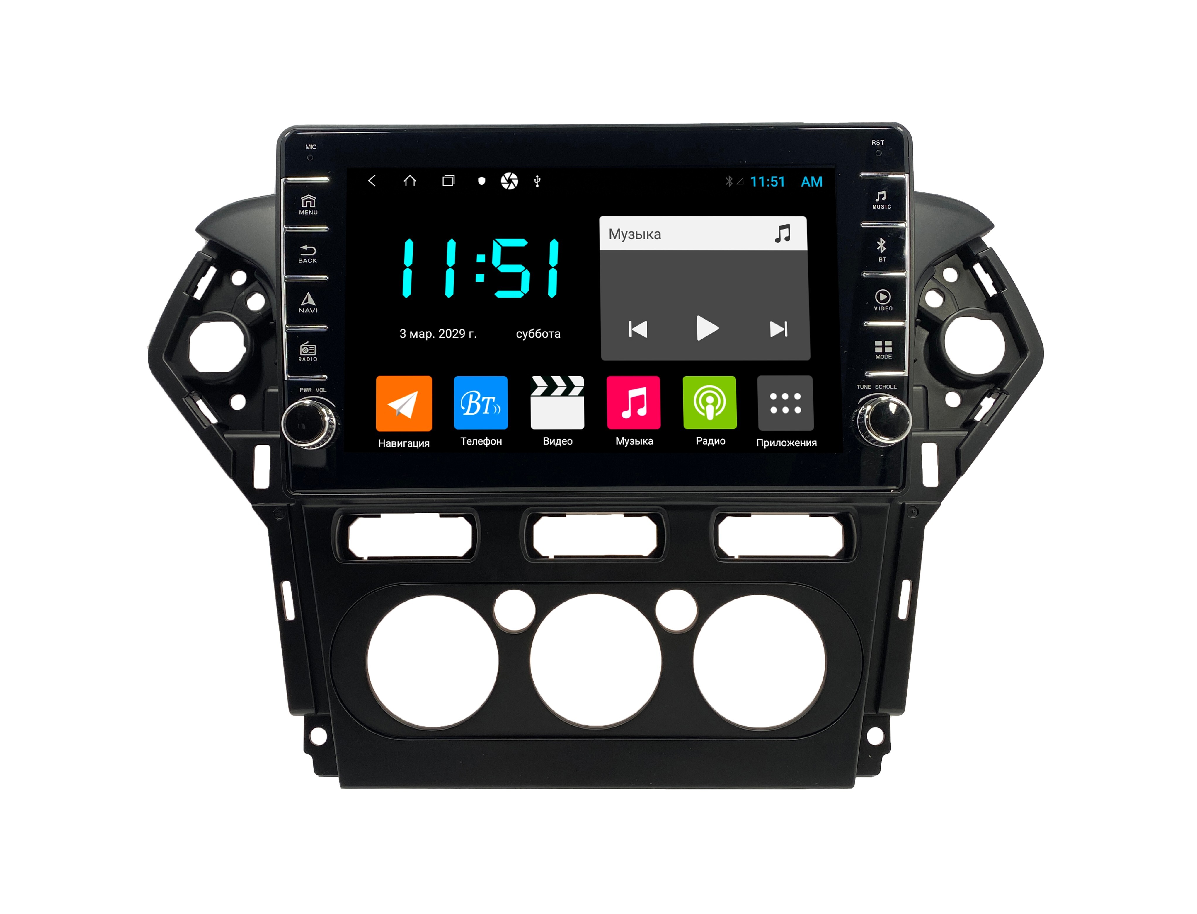 Автомагнитола ANDROID Ford Mondeo 4 2010-2014 кондиционер Android 12 464GB 2802800₽