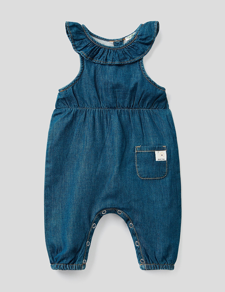 

Полукомбинезон для девочек Benetton цв. разноцветный р.68, 21A_4DHJ5853E