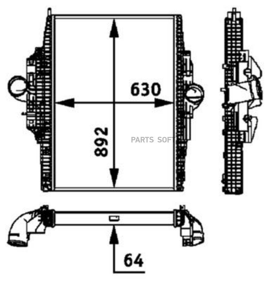 

CI 116 000P интеркулер Plastic/Aluminium 630x892x64 MB AXOR OM457 02-->