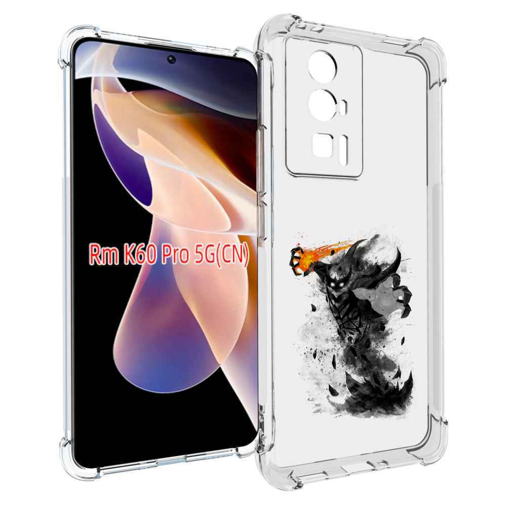 

Чехол MyPads nevermore черно белый для Xiaomi Redmi K60 Pro, Прозрачный, Tocco