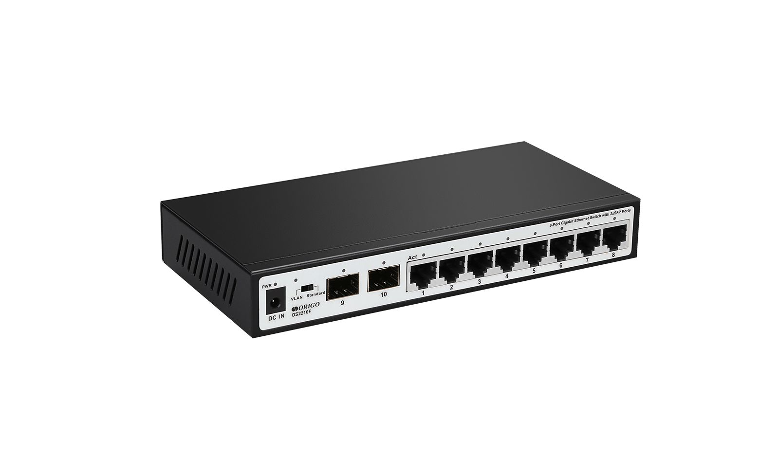 

Коммутатор Origo OS2210F/A1A OS2210F/A1A. черный, OS2210F/A1A