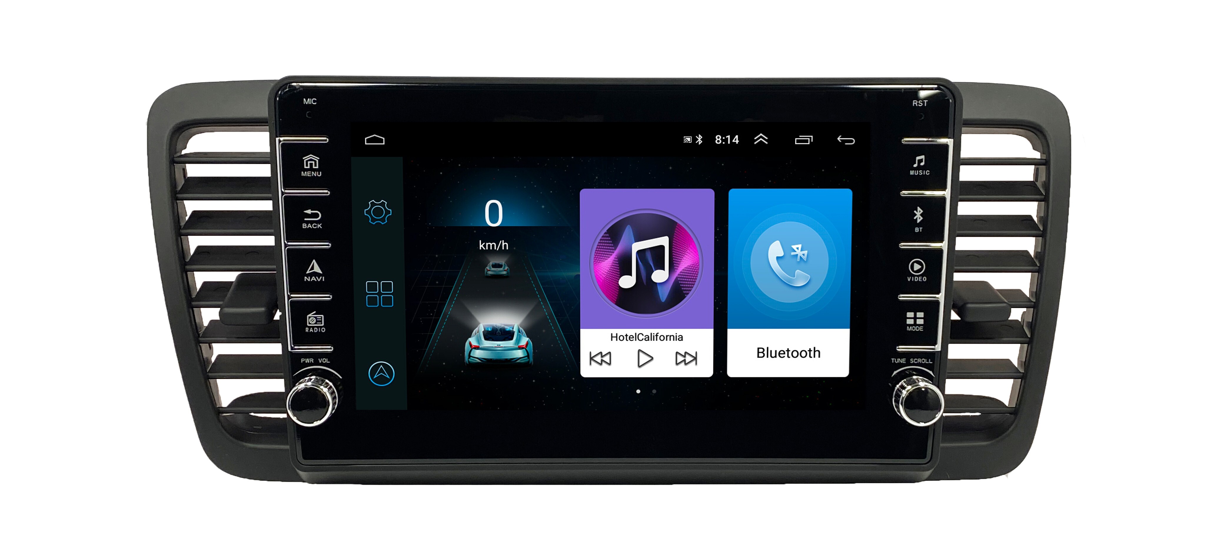 Автомагнитола ANDROID Subaru Legasy 2003-2009, Android 12, 2/16GB, с крутилками / Мультиру