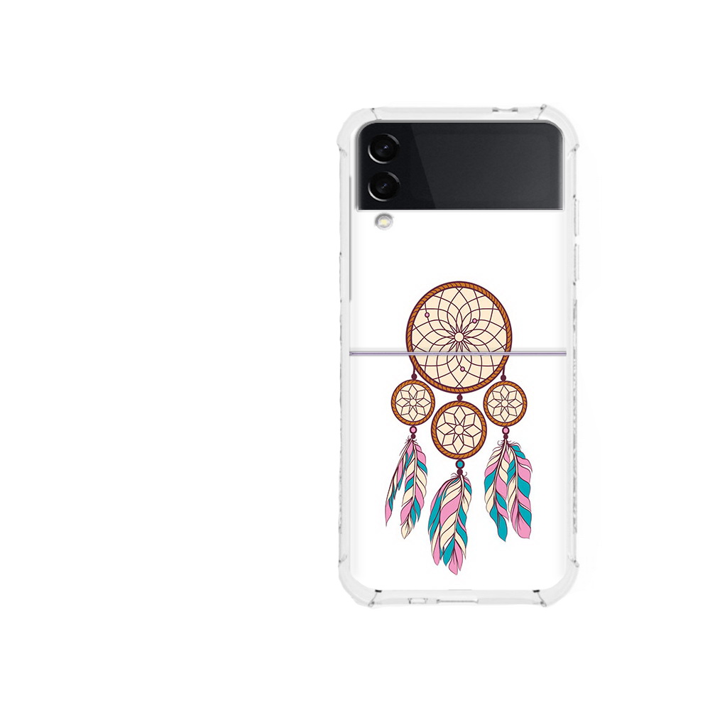 

Чехол MyPads Tocco для Samsung Galaxy Z Flip 3 ловец снов бежевый (PT226934.584.442), Прозрачный, Tocco