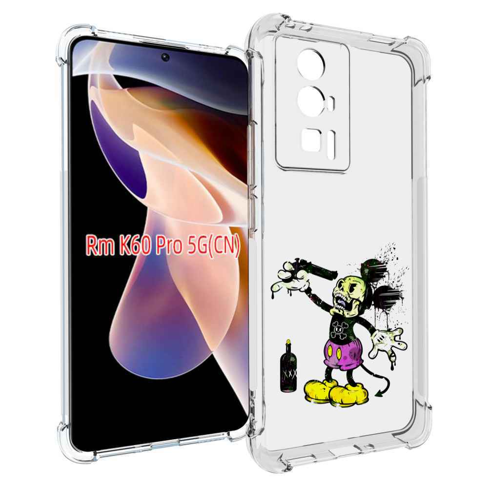 Чехол MyPads Драг Микки для Xiaomi Redmi K60 Pro
