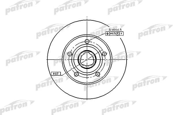 

Диск тормозной задн AUDI: A4 95-00, A4 Avant 95-01 PATRON PBD2771