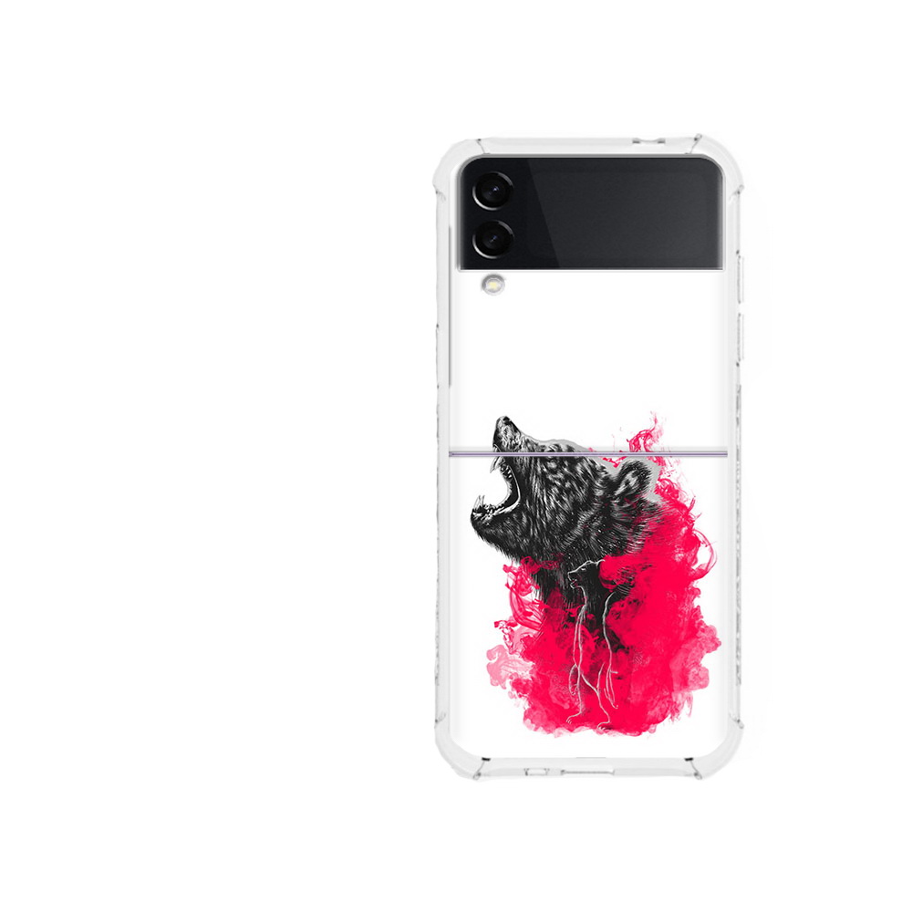 

Чехол MyPads Tocco для Samsung Galaxy Z Flip 3 медведь в дымке (PT226934.584.463), Прозрачный, Tocco